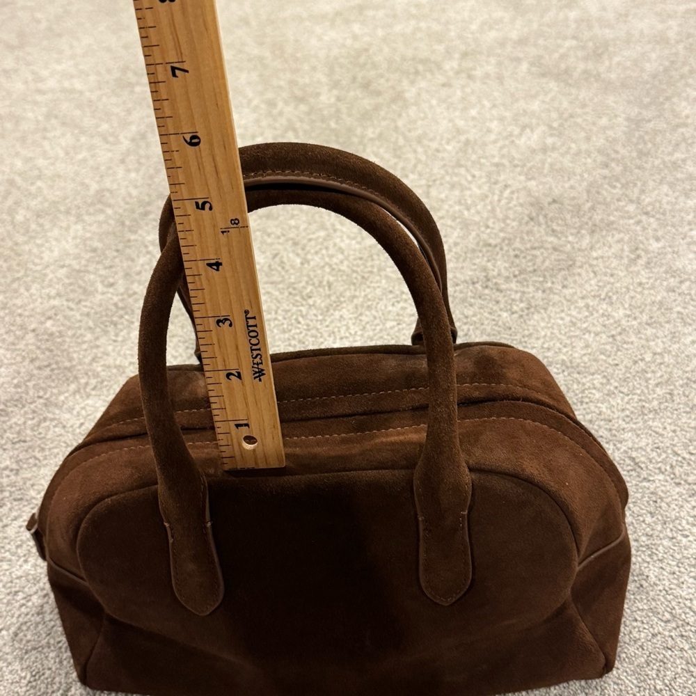 Nothing Written Suede Brown mini golf bag in cocoa dark brown worn once - Picture 9 of 11
